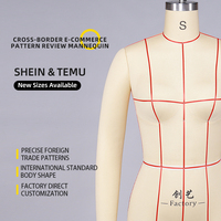 Maniquí Femenino de Fibra de Vidrio de Cuerpo Completo con Diseño Desmontable para Modelos de Prueba