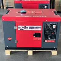 Générateur silencieux diesel superbe 5/8/10/15/18/20/KVA de kilowatt 50/60HZ générateurs électriques portatifs simples/triphasés de démarreur électrique