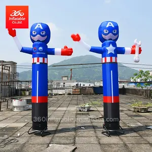 Outdoor inflatable air sky dancer shaking the hands,Inflatable Sky Dancer inflatable Air Man with logo printing for advertising