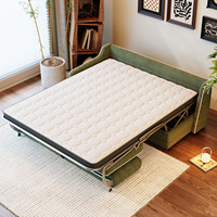 Sofá Cama Moderno de Lujo Estilo Flip con Colchón Integrado, Sofá Convertible Multifuncional para Sala de Estar o Apartamento