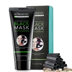 KORMESIC OEM Private Label Blackhead Removal Purifying Peel Off Anti Acne Whitening Nose Cream Deep Cleansing Natural Black Mask