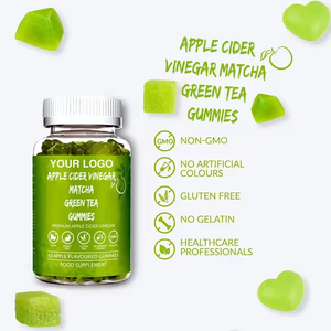 Apple Cider Vinegar Gummies kiểm soát trọng lượng cai nghiện & làm sạch matcha trà xanh Gummies dinh dưỡng hàng Ngày phát hành độc tố - Product Image 3