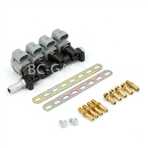 Injecteur de <span class=keywords><strong>gaz</strong></span> GPL pour rail 12VDC 2 Ohms 4 cylindres, rail d'injection Autogas IG1 IG7 4 cylindres - Product Image 3