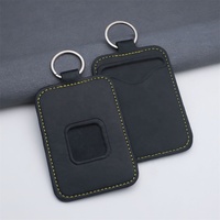 Porte-clés en cuir bleu marine gravés sur mesure avec plaque métallique pour les promotions des concessionnaires automobiles, cadeaux de marque de luxe