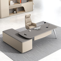 Nouveau mobilier de bureau : Bureau de direction, Table de bureau de PDG, Table de bureau de luxe pour cadre supérieur