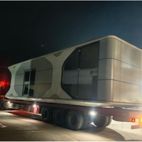 Prix de revient Maison préfabriquée extensible de luxe Cabine de lit à capsule spatiale Hôtel Conteneur Maisons en conteneur Maison de 3 chambres