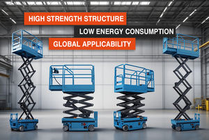 Platform Kerja Mobile Scissor Lift Self-Propelled 8m-18m dengan Baterai Asam Timbal Tersedia dalam Ketinggian 10m 12m 14m 16m - Product Image 6