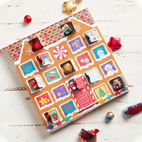Boîte de calendrier personnalisée de 12 jours, boîtes de chocolat vides de calander de l'avent de noël