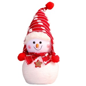 Nouvelle Poupée Bonhomme de Neige de Noël Transfrontalière Grande Taille en Peluche Courte 0-24 Mois Décoration de Noël et Accessoire de Scène - Product Image 5