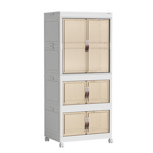 Armario de Almacenamiento Xitianlong de 3 Niveles con Puertas Transparentes para la Organización de la Habitación Infantil - Product Image 2