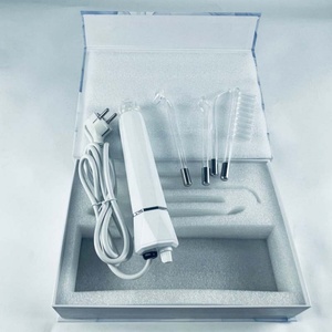 Best Seller 4 in 1 Black High Frequency Wand Inhale Cordless Face Depuffer Tool and Neck Lifting Massager - Product Image 3