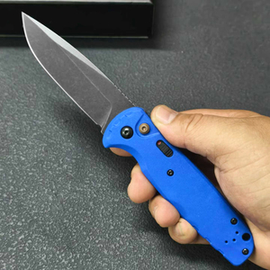 Couteau pliant 4300BK 7cr13mov, manche en ABS, lame polie à la <span class=keywords><strong>pierre</strong></span> noircie, couteau de poche, camping en plein air, EDC, bricolage - Product Image 5