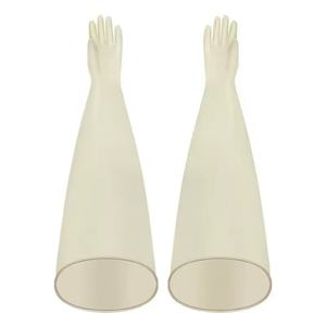 Gants en caoutchouc butyle pour boîte de désinfection avec manches longues de 80 cm, protection de 8 pouces, vente en gros directe d'usine, personnalisables - Product Image 4