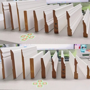 Bề mặt mồi MDF ván chân tường đúc chất lượng cao Rắn gỗ thông hiện đại trang trí nhà loại mouldings - Product Image 4