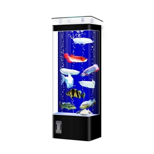 <span class=keywords><strong>Aquarium</strong></span> rectangulaire de luxe en verre <span class=keywords><strong>flottant</strong></span> avec filtration par le fond, squelette en alliage de titane et de magnésium, et vidange en un clic - Product Image 5
