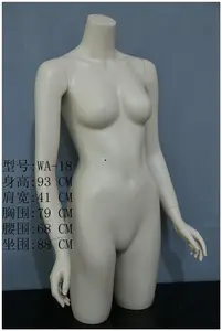 Manequim de busto de tamanho grande simples, adereços de roupas femininas, bunda grande, peitos grandes para roupas