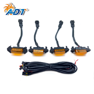 ไฟท้ายกันชนหลังแบบโปร่งแสง ADT สีแดงอำพันขาว 4 ชิ้น 4 หลอด LED ของแท้ พร้อมฟิวส์สำหรับ TACOMA - Product Image 1