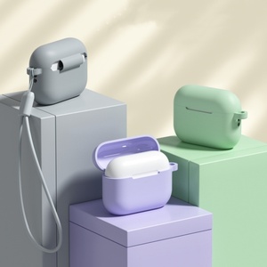 Housse en silicone antichoc pour Airpods <span class=keywords><strong>Pro</strong></span> 3 étui de protection en caoutchouc souple pour Airpods <span class=keywords><strong>Pro</strong></span> 2 écouteurs accessoires - Product Image 1
