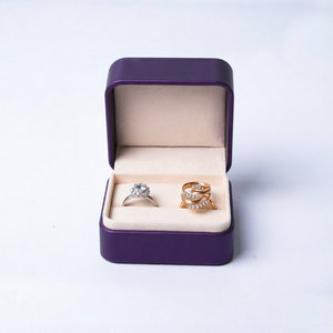 Manufacturer High-end Luxurious Rings Bangles Pendants Jewelry Set <b>Box</b> PU Leather Wedding Engagement <b>Gift</b> Packaging <b>Box</b> - Product Image 6