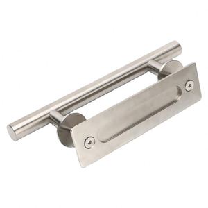 มือจับประตูบานเลื่อนสแตนเลส WEKIS ดีไซน์ทันสมัย ขนาด 4 นิ้ว สีดำ ติดตั้งง่าย เหมาะสำหรับใช้ในคลังสินค้า - Product Image 2