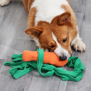 Jouets à mâcher pour animaux de compagnie, jouets en peluche durables personnalisés pour chiens, jouets éducatifs à tirer, <span class=keywords><strong>chou</strong></span> et carotte, caractéristique écologique - Product Image 2