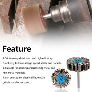 1 pièce Disque à lamelles cylindrique moyen OEM FM, grain 80, pour ponçage et polissage, tige de 3,0 mm, pour <span class=keywords><strong>Dremel</strong></span> - Product Image 6