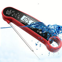 Termometer Dapur Respon Super Cepat untuk Makanan BBQ Daging Tahan Air Termometer Logam Digital LCD Bacaan Instan