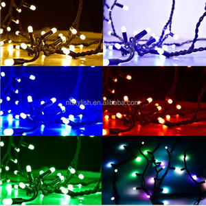 CE ROHS prix d'usine 10m 100led connectable en caoutchouc chaîne fée lumière décoration extérieure LED <span class=keywords><strong>guirlande</strong></span> pour noël - Product Image 5