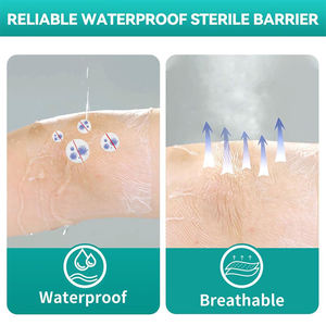 Balutan IV steril dengan perekat Film PU sekali pakai IV infus jarum indlelling tambalan fiksasi - Product Image 2