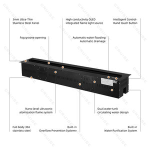 CRUISE meilleur <span class=keywords><strong>prix</strong></span> 0.5m-2.5m grande télécommande électrique <span class=keywords><strong>à</strong></span> vapeur d'eau intelligente 3d atomisation cheminée électrique - Product Image 6