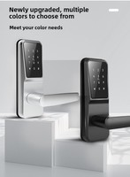Cerradura Inteligente para Puerta con Tarjeta RFID de Fácil Instalación, Cerradura Electrónica TTlock Ble para Hotel, Entrada sin Llave, para Puerta de Madera, Apartamento, Hotel, Hogar