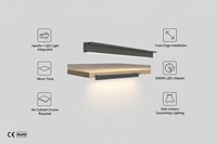 Lampu LED Gagang Kabinet Tersembunyi 12V Ramah Lingkungan Dapat Diredupkan Profil Aluminium untuk Kabinet Dapur dan Ruang Makan Kustom YB1041-23