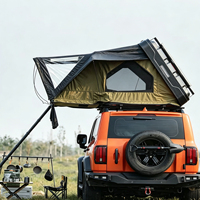 Tenda Atap Pop Up ABS Hard Shell 10s Hydraulic Lift Lapis Ganda Tahan Air 3000mm untuk Offroad 4x4