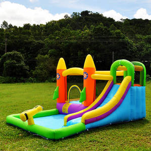 <span class=keywords><strong>Inflatable</strong></span> Bouncer nhà Combo khóa học trở ngại bóng Pit leo trở ngại trượt với Blower bao gồm cho trẻ em 'vui vẻ - Product Image 2