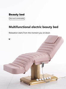 Electric Hydraulic Beauty Facial <b>Bed</b> 3-Motor Esthetician Massage & Salon Furniture - Product Image 4