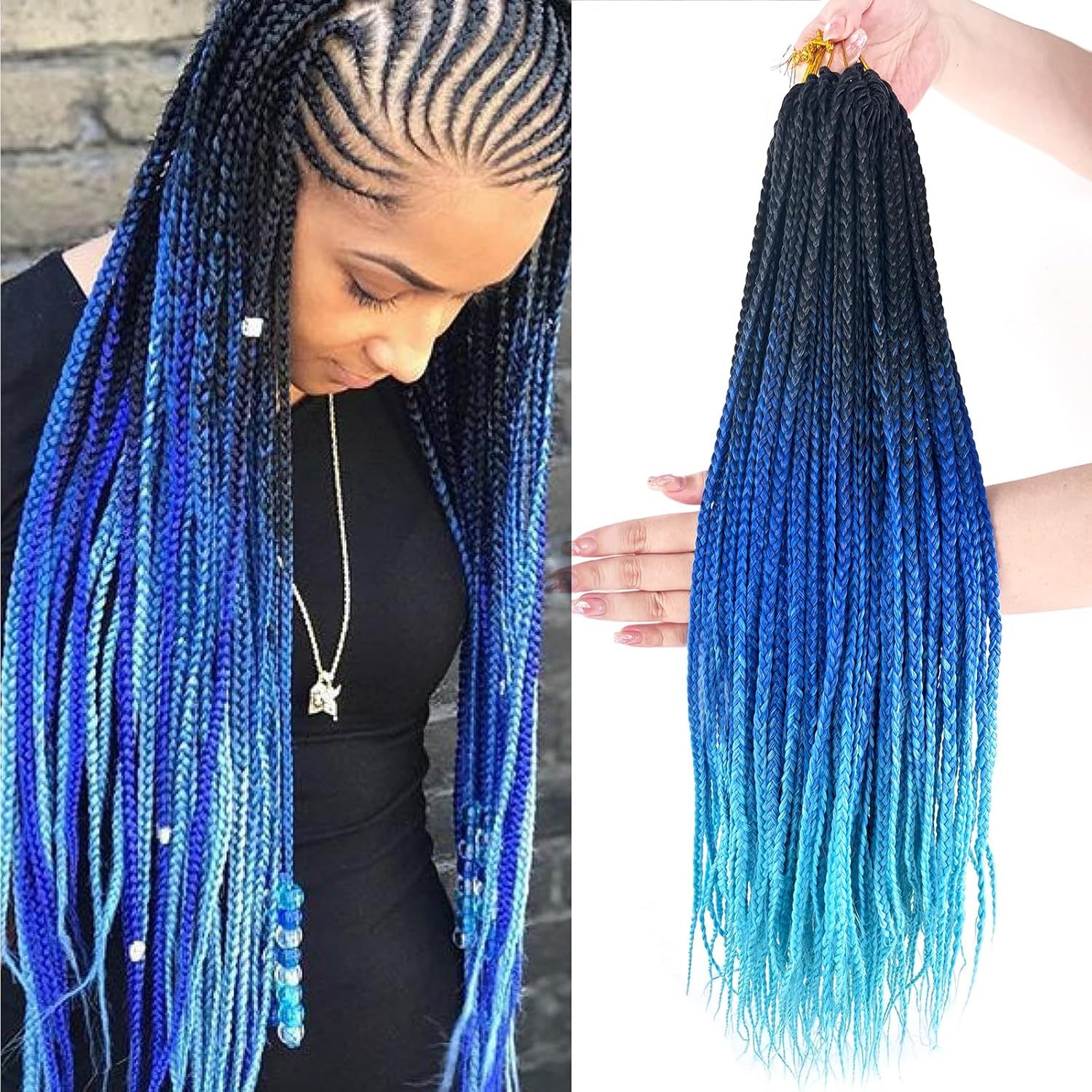 Bleu ombré