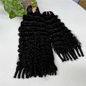 Mèches frisées Eurisiennes naturelles Cheveux humains 12A Grade Cuticule alignée Extensions de cheveux humains bouclés Mèches de cheveux - Product Image 4