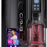 Wasserdichter Teleskopischer Automatischer Männlicher Masturbator Vibrator mit Saug-, Stoß- und Rotationsfunktion App-gesteuert für Erwachsene