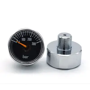 Газовый манометр, мини-измеритель давления, 300 бар, 350 бар, 1 дюйм, 23 мм, 25 мм