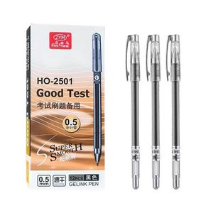 Stylo Gel Peptide Xi 0,5 mm à Pointe Aiguille Fine, Encre Rouge, Idéal Examens Étudiants, Boîte de 12 Pièces - Product Image 3