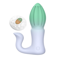 Marteau de massage prostatique en silicone, 7 fréquences de vibration, télécommande, plug anal pour application corporelle, directement du fournisseur chinois