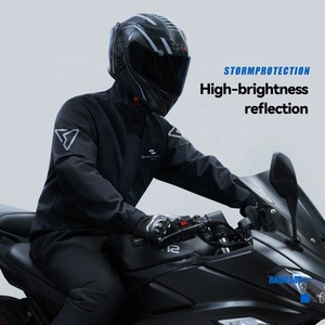 Combinaison de pluie imperméable en pongé pour <span class=keywords><strong>moto</strong></span>, veste et pantalon pour hommes et femmes, voyages, excursions, imperméables pour la pluie - Product Image 1