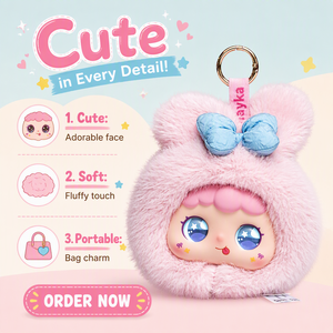 Peluche Intelligente IA de Haute Qualité, Personnage de <span class=keywords><strong>Dessin</strong></span> <span class=keywords><strong>Animé</strong></span> Adorable, Pendentif de Sac Moelleux, Poupée Interactif Parlante, Porte-clés, Cadeau - Product Image 1