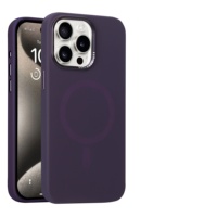Pour iPhone 14 Étui en silicone pour iPhone 13 Étui magnétique pour iPhone 16 Plus