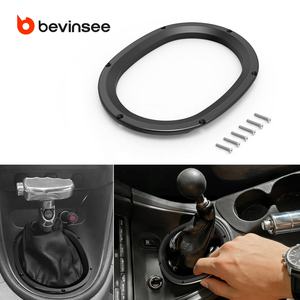 BEVINSEE pour <span class=keywords><strong>Ford</strong></span> <span class=keywords><strong>Mustang</strong></span> 1994-2002 <span class=keywords><strong>2003</strong></span> 2004, garniture de levier de vitesses en aluminium billette GT <span class=keywords><strong>V6</strong></span>, anneau de garniture automatique manuel - Product Image 1