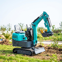 Pengiriman Gratis Mini Excavator 1.2 Ton EPA Euro 5 Mesin Kubota Crawler Digger Bekas Pakai Pertanian Rumah Mini Excavator Machine