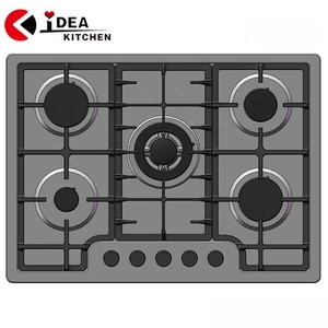 Home 35,4 \ "(90cm) Acero inoxidable Incorporado 5 Quemadores Placa de gas/Estufa de cocina Fuente de energía eléctrica Encendido electrónico - Product Image 2