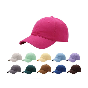 Gorras de Béisbol de 6 Paneles Estilo Dad Hat, de Algodón, sin Estructura, con Logotipo Personalizado Bordado, Lavadas, para Deportes al Aire Libre - Product Image 1