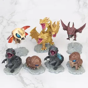 Atacado Filme periféricos Godzillas Rodan King Ghidorah 7 estilos dinossauro modelo pvc estátua figura brinquedo infantil