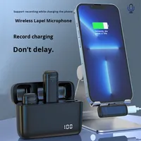 Grenzüberschreitende Kondensator-Lavalier-Mikrofonbox mit 1-zu-2-Ladeetui für mobile Live-Streaming-Anwendungen
